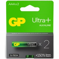 Батарейка GP Ultra Plus Alkaline 24AUPA21-2CRSB2 AAA (2шт) GP 24AUPA21-2CRSB2