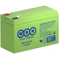 Сменные аккумуляторы АКБ для ИБП WBR GP1272 F2 (12V28W) GP1272 F2 (12V28W) WBR 12 В