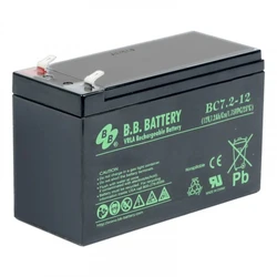 Сменные аккумуляторы АКБ для ИБП B.B. Battery BC 7.2-12 BB 12 В