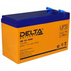 Сменные аккумуляторы АКБ для ИБП Delta Battery DELTA HR 12-34 W 12 В