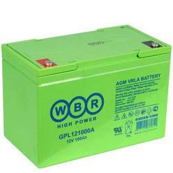 Сменные аккумуляторы АКБ для ИБП WBR GPL 121000A 12 В