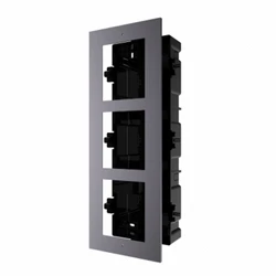 Аксессуар для видеокамер Hikvision Врезная монтажная рамка  на 3 модуля DS-KD-ACF3/Plastic