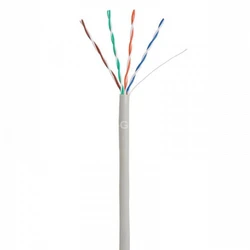 Кабель витая пара NETLAN EC-UU004-5E-PVC-GY U/UTP 4 пары, Кат.5e