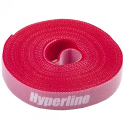 Аксессуар для кабельных сетей Hyperline Лента (липучка) в рулоне ширина 16 мм длина 5м красная WASNR-5x16-RD