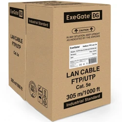 Кабель витая пара ExeGate Кабель FTP 4 пары кат.5e бухта 305м EX256750RUS