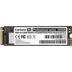 Жесткий диск ExeGate NextPro KC2000TP240 EX282318RUS SSD (твердотельные), 240 ГБ, M.2, PCIe