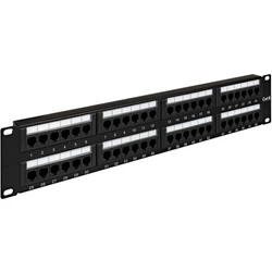 Патч-панель ExeGate EPP3-19-48-8P8C-C6-110D EX281085RUS 48 портов, UTP, Cat. 6