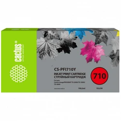 Струйный картридж Cactus CS-PFI710Y