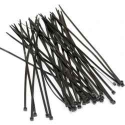 Инструмент для монтажа СКС Hyperline Стяжка нейлоновая неоткрывающаяся безгалогенная (halogen free) 200x3.6 мм полиамид 6.6 -40°C - +85°C черная (100 шт) GT-200IBC