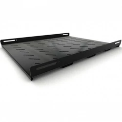 Полка для серверного шкафа Hyperline Полка стационарная усиленная, глубина 650 мм, с боковым креплением, нагрузка до 100 кг TSH3H-650-RAL9004