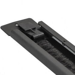 Аксессуар для серверного шкафа ExeGate Кабельный органайзер c щеточным вводом BP19-1UM-TL EX292876RUS