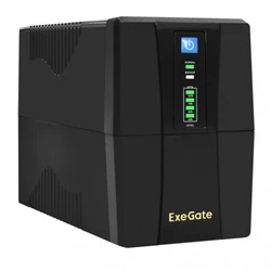 Источник бесперебойного питания ExeGate Power Back BNB-1000.LED.AVR.2SH EX292785RUS 1000 ВА, 550 Вт