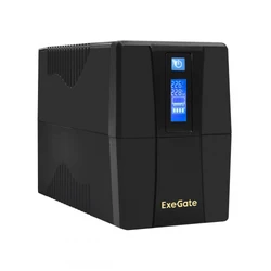 Источник бесперебойного питания ExeGate Power Smart ULB-1000.LCD.AVR.2SH EX292791RUS 1000 ВА, 550 Вт