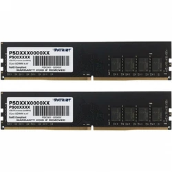 ОЗУ Patriot Signature PSD432G3200K DIMM, DDR4, 32 Гб (2 х 16 Гб), 3200 МГц