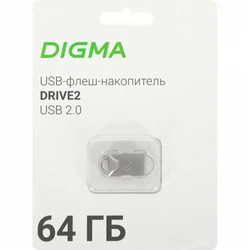 USB флешка (Flash) Digma DGFUM064A20SR 64 ГБ