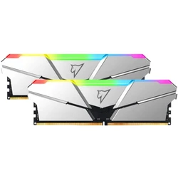 ОЗУ Netac Shadow Silver RGB NTSRD5P56DP-32S DIMM, DDR5, 32 Гб (2 х 16 Гб), 5600 МГц