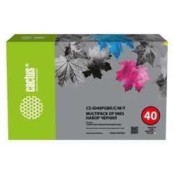 Струйный картридж Cactus CS-GI40PGBK/C/M/Y