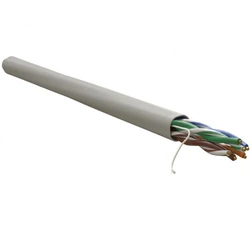 Кабель витая пара WRline Кабель витая пара неэкранированный U/UTP категория 5e 4 пары (0,50 мм) одножильный, внутренний WR-UTP-4P-C5E-LSZH-GY-1