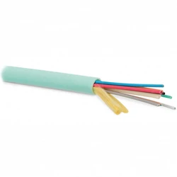 Оптический кабель Hyperline Кабель волоконно-оптический 50/125 (OM4) многомодовый FO-MC3-IN-504-12-LSZH-AQ