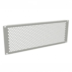 Аксессуар для серверного шкафа Hyperline Фальш-панель перфорированная на 4U, цвет серый (RAL 7035) BPD-4-RAL7035