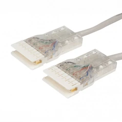 Патч-корд Hyperline PC-110-110-4P-C5e-1M-GY