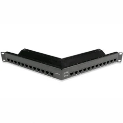 Патч-панель Siemon Модульная патч-панель 19" 24 порта экранированная 1U черная без модулей ZS-PNLA-24E-SALE (24 порта)