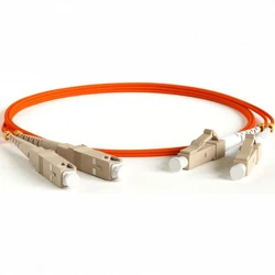Оптический патч-корд Hyperline FC-D2-62-LC/PR-SC/PR-H-10M-LSZH-OR