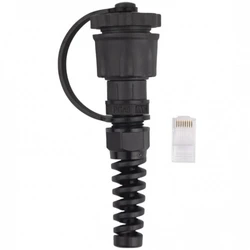 Аксессуар для кабельных сетей Hyperline Промышленный разъем RJ-45 (8P8C) под витую пару категория 5e PLUG-IE-8P8C-P-C5