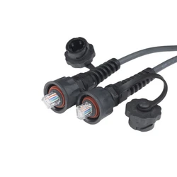 Патч-корд Hyperline PC-IE-LPM-UTP-RJ45-RJ45-C5e-5M-BK
