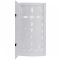 Серверный шкаф Hyperline настенный с передними петлями для скрытого монтажа 28"(711.2) x 365.1 х 100.6 мм HC-BX2-28-A-W-WH