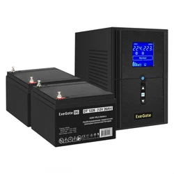 Источник бесперебойного питания ExeGate EX296812RUS 1500 ВА, 1200 Вт