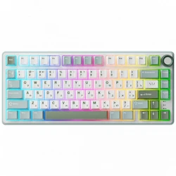 Клавиатура Royal Kludge R75 Sky Cyan (Silver Switch) 6935280823916 Проводная, USB