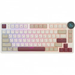 Клавиатура Royal Kludge N80 Rosy Clouds (Brown Switch) 6977576550687 Беспроводная, Bluetooth