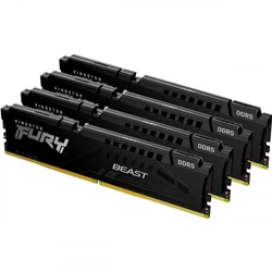 ОЗУ Kingston FURY Beast Black KF552C40BBK4-128 DIMM, DDR5, 128 Гб (4 х 32 Гб), 5200 МГц