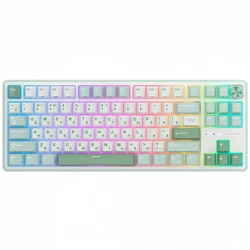 Клавиатура Royal Kludge R87 Pro Sky Cyan (Brown Switch) 6977576550717 Проводная, USB