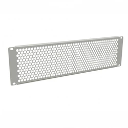 Аксессуар для серверного шкафа Hyperline Фальш-панель перфорированная на 3U, цвет серый (RAL 7035) BPD-3-RAL7035