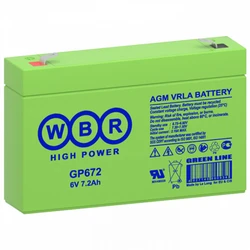 Сменные аккумуляторы АКБ для ИБП WBR GP672 GP672 WBR 6 В