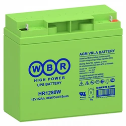 Сменные аккумуляторы АКБ для ИБП WBR HR1280W HR1280W WBR 12 В