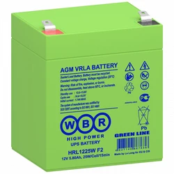 Сменные аккумуляторы АКБ для ИБП WBR HRL1225W F2 HRL1225W F2 WBR 12 В