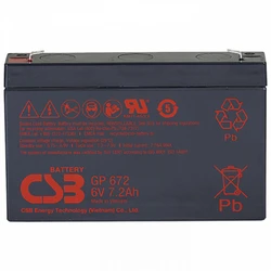 Сменные аккумуляторы АКБ для ИБП CSB GP672 GP672 CSB 6 В