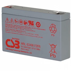 Сменные аккумуляторы АКБ для ИБП CSB HRL634W F2 FR HRL634W F2 FR CSB 12 В