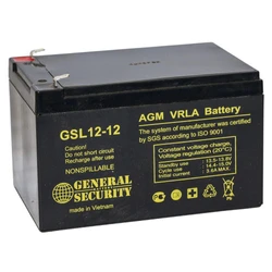 Сменные аккумуляторы АКБ для ИБП General Security GSL12-12 GSL12-12 GENERAL SECURITY 12 В