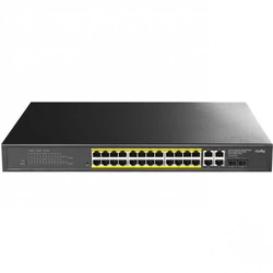 Коммутатор CUDY GS1028EPS2 1000 Base-T (1000 мбит/с), 2 SFP порта