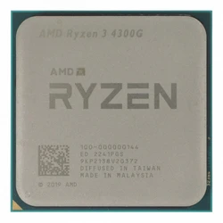 Процессор AMD Ryzen 3 4300G AM4 100-000000144 3.8 ГГц, 4 МБ, OEM
