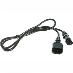 Кабель питания Hyperline PWC-IEC13-IEC14-1.0-BK