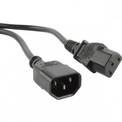 Кабель питания Hyperline PWC-IEC13-IEC14-1.8-BK