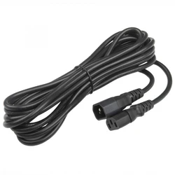 Кабель питания Hyperline PWC-IEC13-IEC14-3.0-BK