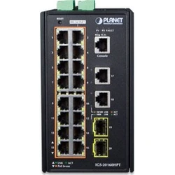 Коммутатор Planet IGS-20160HPT 1000 Base-TX (1000 мбит/с), 2 SFP порта