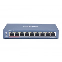 Коммутатор Hikvision DS-3E0109P-E(C) 100 Base-TX (100 мбит/с)
