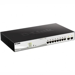 Коммутатор D-link DGS-1210-10MP/FL1A 1000 Base-TX (1000 мбит/с), 2 SFP порта